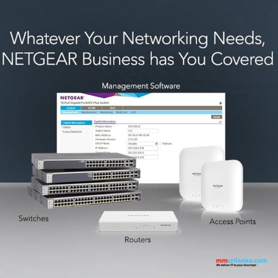 NETGEAR 8-Port Gigabit Ethernet Smart Switch with Cloud Management